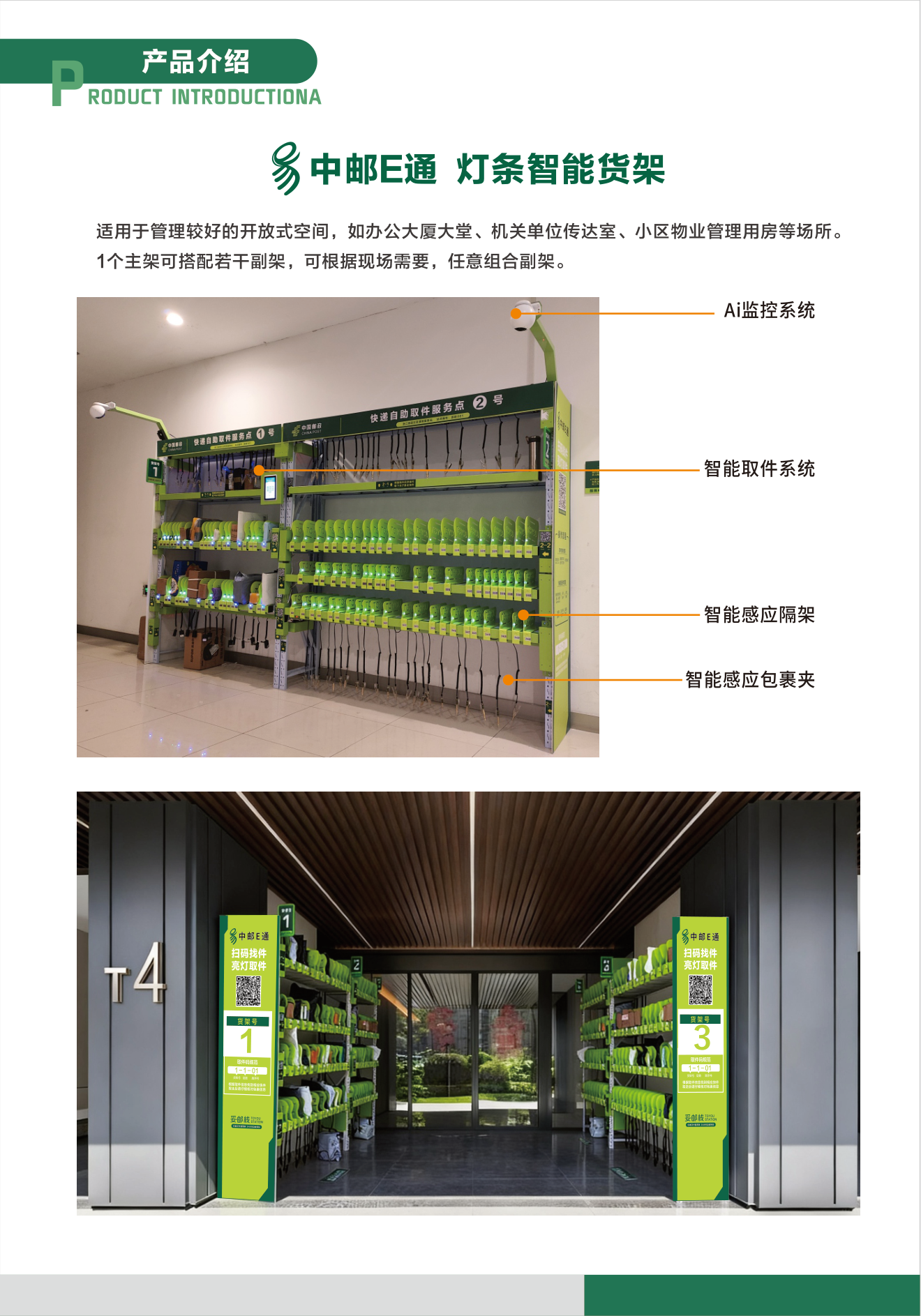 中邮E通灯条智能货架